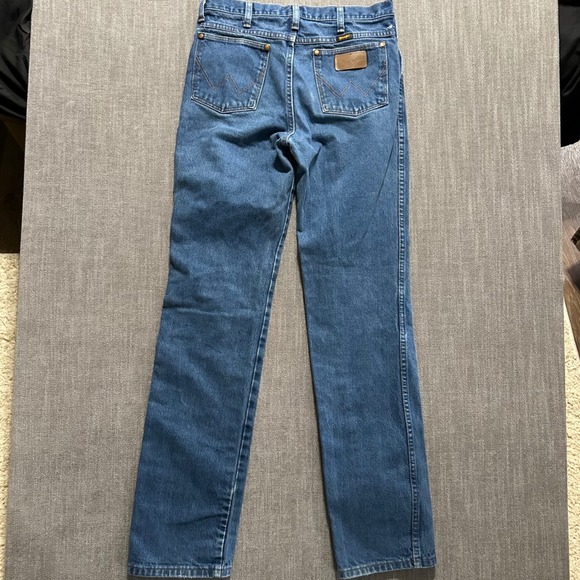 Wrangler 936PWD Cowboy Cut Slim Fit Jeans Mens 31x36 Denim High Rise Straight - Picture 8 of 9